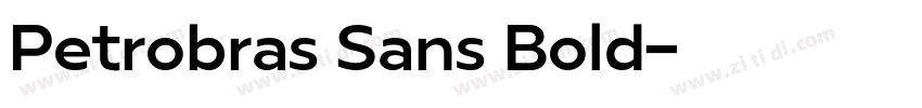 Petrobras Sans Bold字体转换